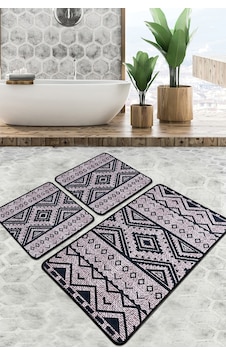 Tent Banyo Halısı Djt 3 Lü Set Banyo Paspası Kaymaz Tabanlı Klozet Takımı Kahverengi - Siyah Tent Banyo Halısı Djt 3 Lü Set Banyo Paspası Kaymaz Tabanlı Klozet Takımı Kahverengi - Siyah