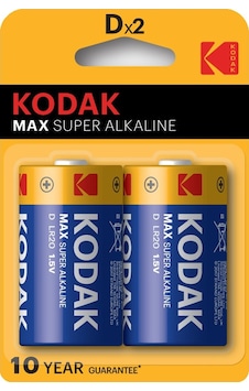 Kodak Max 2'li Alkalin Büyük Pil