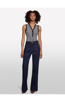 Sisley Pamuk Karışımlı Önü Yama Cepli Bol Paça Denim Pantolon Kadın Açık Mavi Pantolon - 325a448qlf07g Sisley Pamuk Karışımlı Önü Yama Cepli Bol Paça Denim Pantolon Kadın Açık Mavi Pantolon - 325a448qlf07g