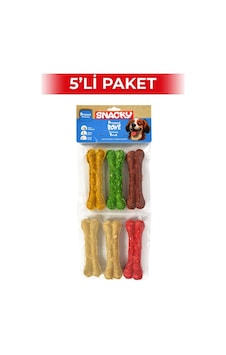 Snacky Munchy Köpek Press Kemik 11,5 Cm 6'lı 5 Paket Snacky Munchy Köpek Press Kemik 11,5 Cm 6'lı 5 Paket
