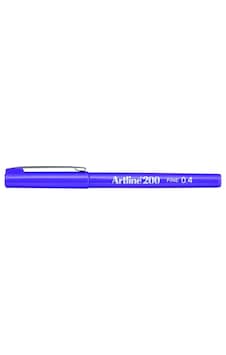 Artline 200 Fineliner 0.4Mm Ince Uçlu Yazı ve Çizim  Kalemi Mor