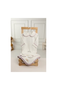 Tlyhometextiles 4 Lü Müslin Hastane Çıkışı Seti %100 Pamuk, 0-3 Ay Bordo Tlyhometextiles 4 Lü Müslin Hastane Çıkışı Seti %100 Pamuk, 0-3 Ay Bordo