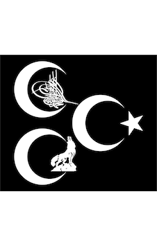 Oto Sticker 3 Hilal Bozkurt Osmanlı Turası Ay Yıldız Stickeri Oto Sticker 3 Hilal Bozkurt Osmanlı Turası Ay Yıldız Stickeri