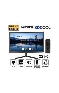 Mellifera 12v 22'' Led 1080p Full Hd Monitör Tv Kumandalı Hdmı,vga,aux,usb Mellifera 12v 22'' Led 1080p Full Hd Monitör Tv Kumandalı Hdmı,vga,aux,usb