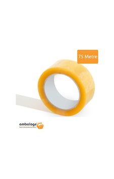 Ambalage 45mmx 75mt Akrilik Şeffaf Koli Bandı Süper Kalite Koli Bantı