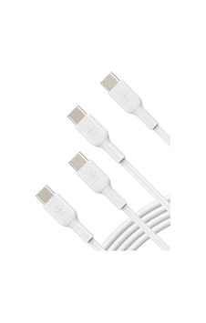Belkin Usb-c - Usb-c Kablosu 1m/3.3ft , İphone 15, İphone 15 Pro, İphone 15 Pro , İphone 15 , S23, S22, Not, Piksel, İpad Pro, Usb-c Kablosu İçin Usb-c Hızlı Şarj Kablosu - Beyaz 2'li Sku: Zeus8690 Belkin Usb-c - Usb-c Kablosu 1m/3.3ft , İphone 15, İphone 15 Pro, İphone 15 Pro , İphone 15 , S23, S22, Not, Piksel, İpad Pro, Usb-c Kablosu İçin Usb-c Hızlı Şarj Kablosu - Beyaz 2'li Sku: Zeus8690