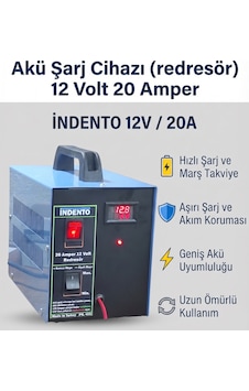 Akü Şarj Cihazı Redresör 12 Volt 20 Amper Akü Şarj Cihazı Redresör 12 Volt 20 Amper