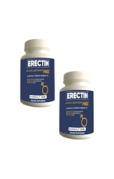 Erectin Max Erkeklere Özel Geliştirme 60'lı Destekleyici X 2 Adet+lustra Masaj Yağı İle 30 Ml Erectin Max Erkeklere Özel Geliştirme 60'lı Destekleyici X 2 Adet+lustra Masaj Yağı İle 30 Ml
