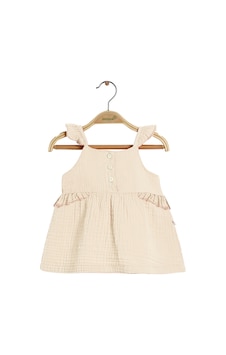 Biorganic Summer Cherry Elbise Taş Rengi Çok Renkli