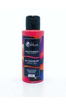Piktura Akrilik Multisurface Boya 120ml Derin Kırmızı