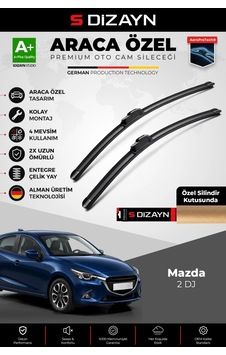 S-dizayn Mazda 2 Dj Ön Cam Silecek Seti 2014-2024 Premium Araca Özel 55-43 Cm A+ Kalite Aocs-1864