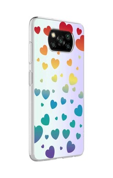 Xiaomi Poco X3 Kılıf Zore M-blue Desenli Kapak Heart No3 Xiaomi Poco X3 Kılıf Zore M-blue Desenli Kapak Heart No3