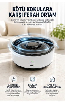 Astraltech Küllük Duman Giderici Temizlenebilir Elektronik Pilli