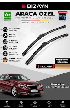 S-dizayn Mercedes-benz E Serisi W212 Makyajlı Ön Cam Silecek Seti 2013-2016 Premium Araca Özel 60-60