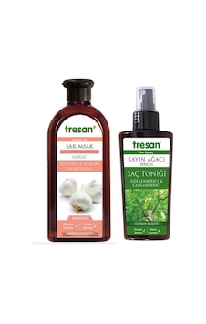 Tresan Sarımsak Onarıcı Bakım Şampuanı 300 ML + Saç Toniği 125 ML Tresan Sarımsak Onarıcı Bakım Şampuanı 300 ML + Saç Toniği 125 ML