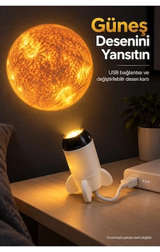 Ers Roket Şeklinde Projeksiyon Lambası Değiştirilebilir Görsel Kartlı Ers Roket Şeklinde Projeksiyon Lambası Değiştirilebilir Görsel Kartlı