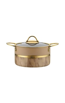 Brioni Selection 22 Cm Derin Tencere Krem SLK-131