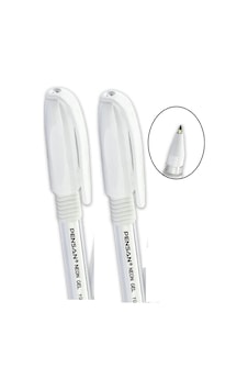 Beyaz Neon Tükenmez Kalem Jel 1.0 Mm 2 Adet Beyaz Neon Tükenmez Kalem Jel 1.0 Mm 2 Adet