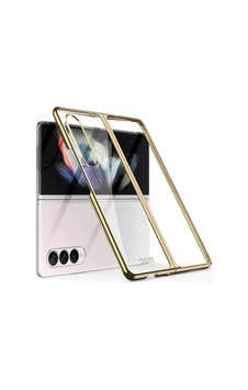 Samsung Galaxy Uyumlu Z Fold 3 Kılıf Zore Kıpta Kapak Gold Samsung Galaxy Uyumlu Z Fold 3 Kılıf Zore Kıpta Kapak Gold