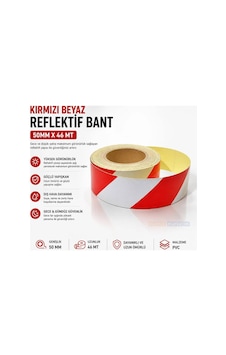 Kırmızı Beyaz Reflektif Bant 50mm X 46 Metre Reflektör Şerit Bant Kendinden Yapışkanlı Bant Marketim Kırmızı Beyaz Reflektif Bant 50mm X 46 Metre Reflektör Şerit Bant Kendinden Yapışkanlı Bant Marketim