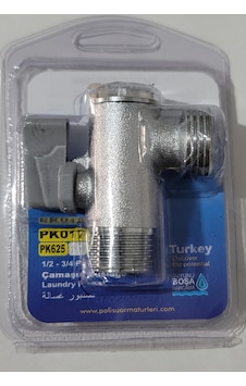 Polisu Filtreli Çamaşır Makine Musluğu Mini Pk017 Gri