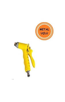 Metal Uçlu Sağlam Plastik Sulama Sarı Metal Uçlu Sağlam Plastik Sulama Sarı