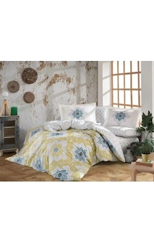 Bay Kingsize Poplin Nevresim Amanda Sarı Najmaddin Standart