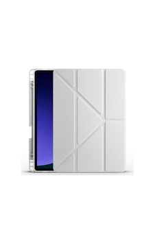 Aksesuarcim S9 Sm-x710 X716b X718u İle Uyumlu Kılıf Silikon Yumuşak Kalem Bölmeli Esnek 4 Farklı Stand Olabilen Tablet Kılıfı Gri Sku: Zeusb0fhj91dt5 Arka Kapak