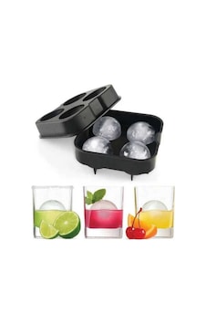 Silikon 4'lü Küre Buz Kalıbı 45 Mm Diğer Silikon 4'lü Küre Buz Kalıbı 45 Mm Diğer