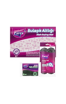 Klasik Sünger, Ovma Teli Ve Bulaşık Altlığı Paketi Klasik Sünger, Ovma Teli Ve Bulaşık Altlığı Paketi