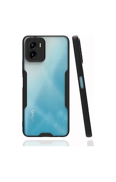 Uryport Vivo Y15s Kılıf Platin Silikon - Siyah