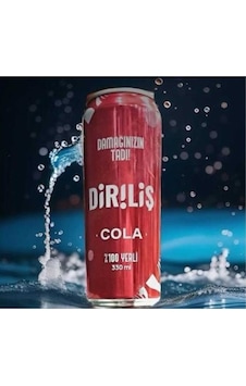 Diriliş Kola Kutu 24'lü Paket 330 Ml X 24 Buz Gibi Ferahlatıcı Tat, %100 Yerli Üretim