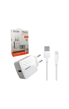 Escom Gold Esc-512 Şarj Adaptör Apple Uyumlu iPhone iOS 2.4a Escom Gold Esc-512 Şarj Adaptör Apple Uyumlu iPhone iOS 2.4a