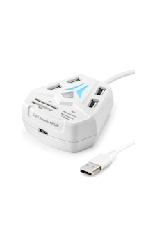 Usb Combo Hub Kart Okuyucu 8 Port Beyaz A068w Usb Combo Hub Kart Okuyucu 8 Port Beyaz A068w