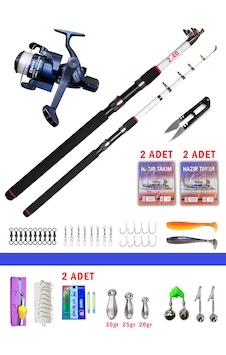 Alastor 50 Li Olta Takımı Profesyonel Olta Takımı 2.40 Kamış Alastor 50 Li Olta Takımı Profesyonel Olta Takımı 2.40 Kamış