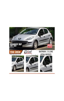 Peugeot 207 Batman Yarasa Ayna Kapağı Piano Black / 2006 - 2012