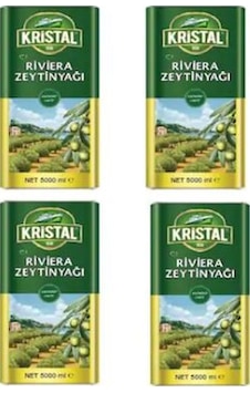 Kristal Riviera Zeytinyağı Teneke 4 x 5 L Kristal Riviera Zeytinyağı Teneke 4 x 5 L