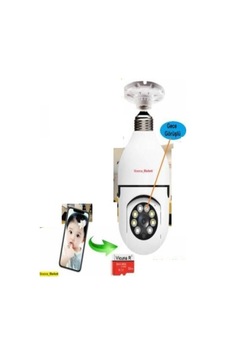 Speed Ampul Kamera + 32gb Hafıza Kart Dünyanın Her Yerinden 360 Döndürülen Hareketli Kamer