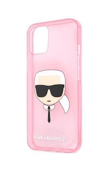 Apple Uyumlu iPhone 11 Kılıf Karl Lagerfeld Transparan Head Dizayn Kapak