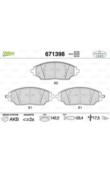 VALEO 671398 Ön Balata Chevrolet Aveo Sedan 1.2-1.4-1.6-1.3D 11 Aveo Hb 1.2-1.2 Lpg-1.4-1.6-1.3 11 14 Jant VALEO 671398 Ön Balata Chevrolet Aveo Sedan 1.2-1.4-1.6-1.3D 11 Aveo Hb 1.2-1.2 Lpg-1.4-1.6-1.3 11 14 Jant
