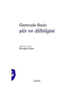 Şiir Ve Dilbilgisi / Gertrude Stein Şiir Ve Dilbilgisi / Gertrude Stein
