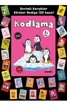 Kodlama - Stickerlı 5+ Yaş - Afife Çoruk - Panda Kodlama - Stickerlı 5+ Yaş - Afife Çoruk - Panda