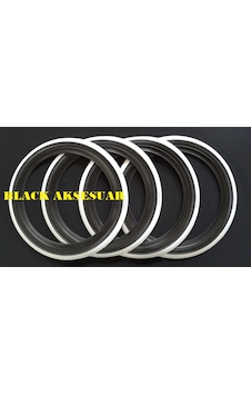 Atlas Oto Lastik Yanağı 13 Jant Siyah&Beyaz Renk 4 Adet Atlas Oto Lastik Yanağı 13 Jant Siyah&Beyaz Renk 4 Adet