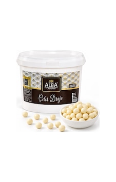 Alba Beyaz Çıtır Draje 2,5 Kg Pasta Ve Tatlı Süsleme Drajesi Alba Beyaz Çıtır Draje 2,5 Kg Pasta Ve Tatlı Süsleme Drajesi