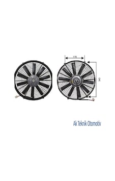 Fan Motoru 12V Universal Pervaneli 14 Inch 330Mm 504628437 Fan Motoru 12V Universal Pervaneli 14 Inch 330Mm 504628437