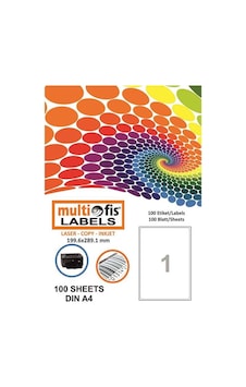 Multiofis 199.6X289.1 MM Laser Etiket 5001 Multiofis 199.6X289.1 MM Laser Etiket 5001