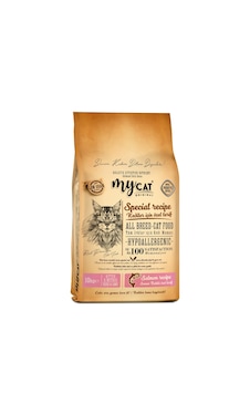 Mycat Az Tahıllı Somon Balıklı Yavru ve Anne Kuru Kedi Maması 10 KG