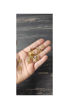 Gold Yıldız Mini Boy 1 Cm 15 Adet Gold