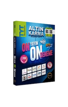Altın Karma Yayınları Tyt 10 Farklı Deneme + Son 1 Yıl Çıkmış Sorular Hediye 2024 P-213785 Altın Karma Yayınları Tyt 10 Farklı Deneme + Son 1 Yıl Çıkmış Sorular Hediye 2024 P-213785