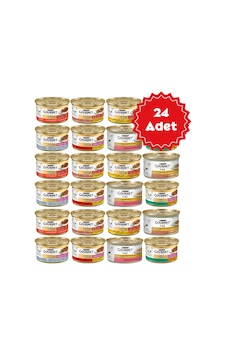 Gourmet Gold Karışık Parçe Etli Konserve Kedi Maması 24x85gr Gourmet Gold Karışık Parçe Etli Konserve Kedi Maması 24x85gr